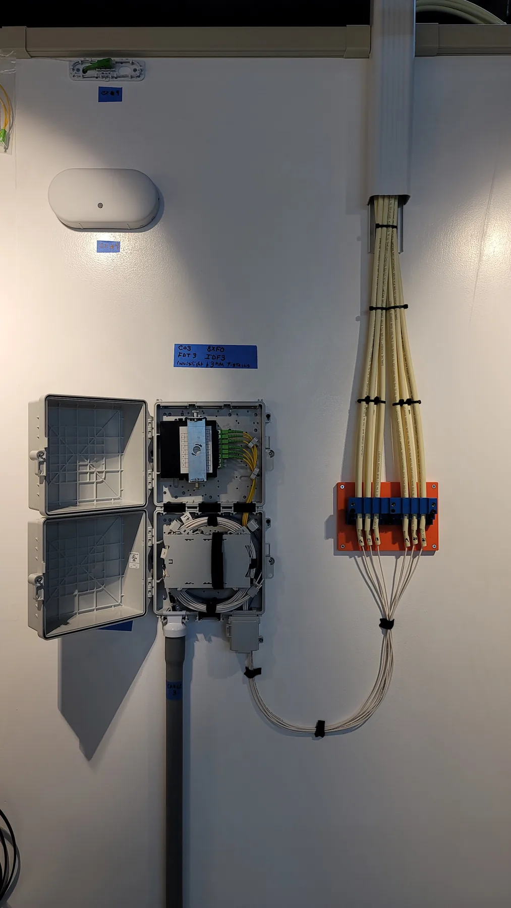 Training still: wall enclosure and fan-out