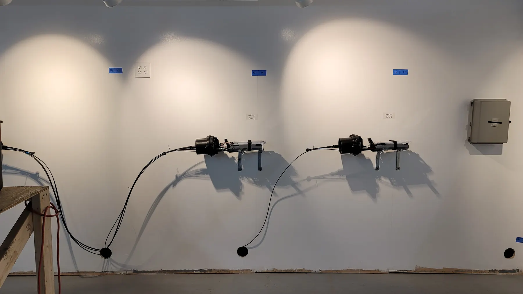 Training still: wall-mounted closures
