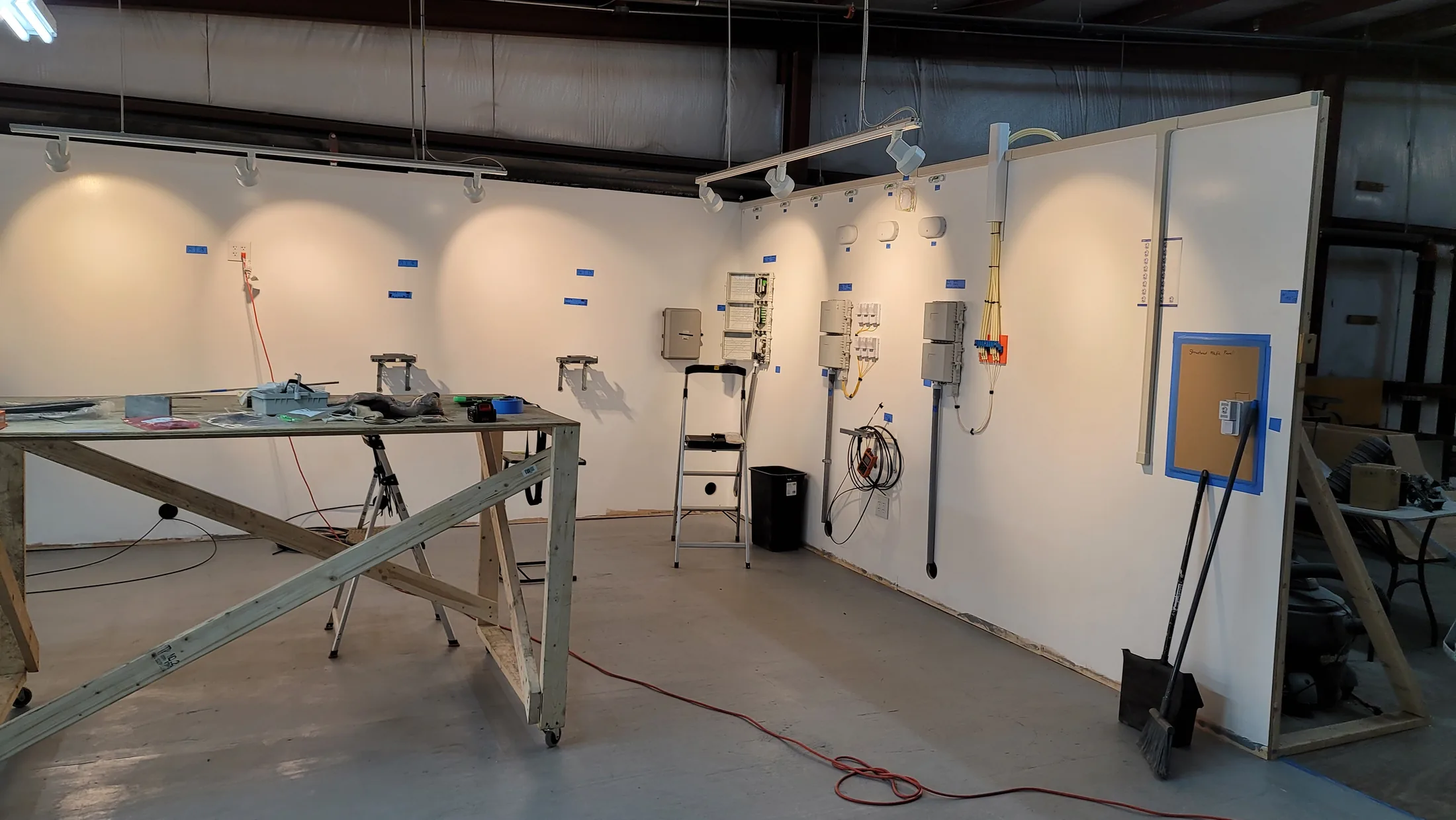 Issued lab still, 2021-01-28: more parts of the City Network begin appearing in the lab; we're making it happen
